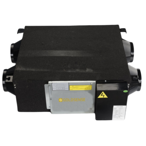 Recuperator de caldura Goldsense, recuperare de 200 m3/h, presiune 75PA, mod functionare evacuare, aport aer proaspat, bypass control facil